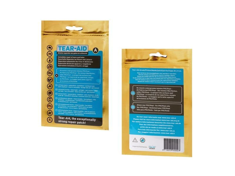 Tear-Aid Reparatiemiddel Type A Transparant Complete Set - Afbeelding 4