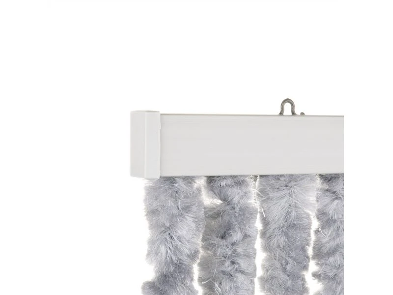 Travellife Chenille Grijs/wit/blauw 56x185cm - Afbeelding 4