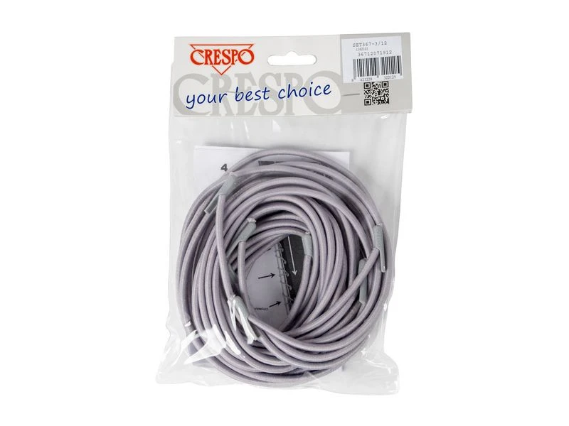 Crespo Elastiek Ligbedden 4 Stuks Grijs - Afbeelding 2