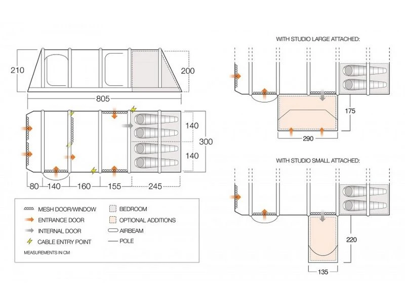 Vango Opblaasbare Tent Anantara IV Air TC 450XL - Afbeelding 3
