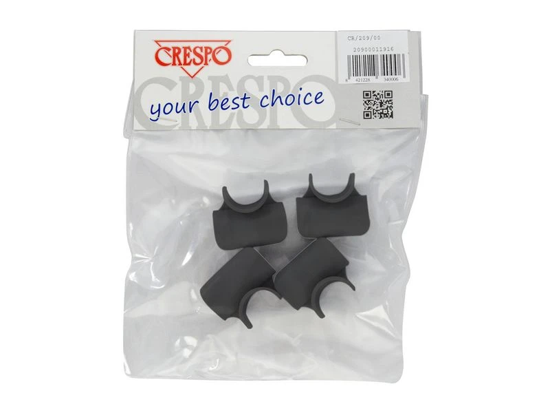 Crespo Clips Voetensteun Kunststof 4 Stuks Antraciet - Afbeelding 2