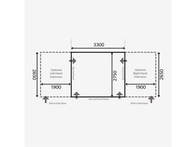 Kampa Dometic Opblaasbare Voortent Club Air All-season 330 S - Afbeelding 2