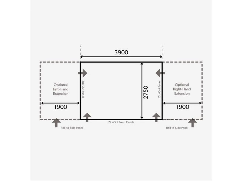 Kampa Dometic Opblaasbare Voortent Club Air All-season 390 S - Afbeelding 2