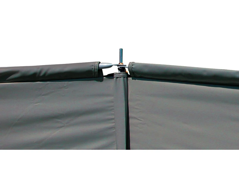 Eurotrail Windscherm Arc 3 500 X 150 Met Ramen Katoen-polyester - Afbeelding 2