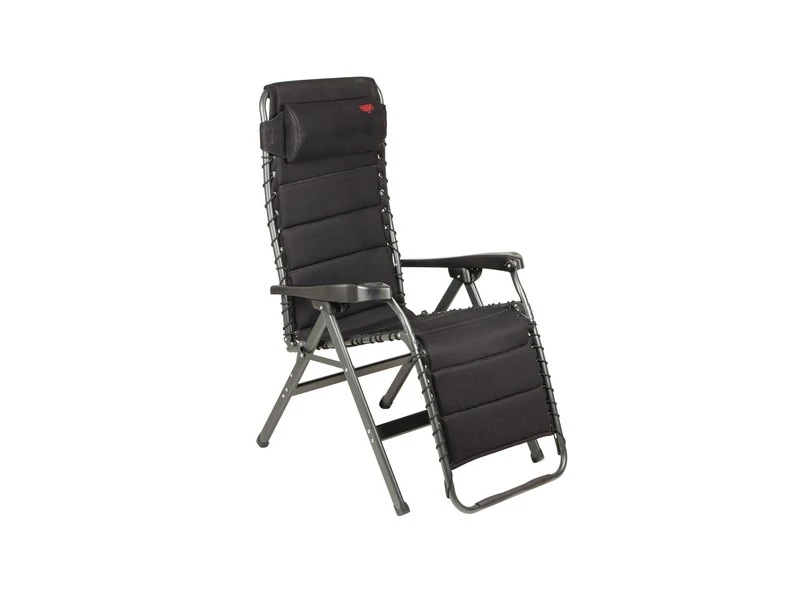 Crespo Kampeer Relaxstoel Ap-232 Air-deluxe Zwart Kleur 80