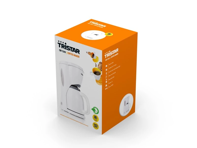 Tristar Koffiezetapparaat 1 Liter 900 Watt Wit + Thermoskan - Afbeelding 5
