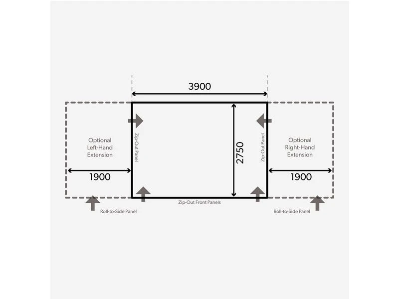 Kampa Dometic Opblaasbare Voortent Club Air Pro 390 S - Afbeelding 2