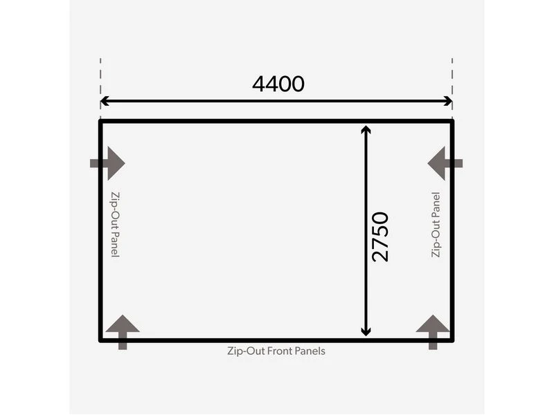 Kampa Dometic Opblaasbare Voortent Club Air Pro 440 M - Afbeelding 2