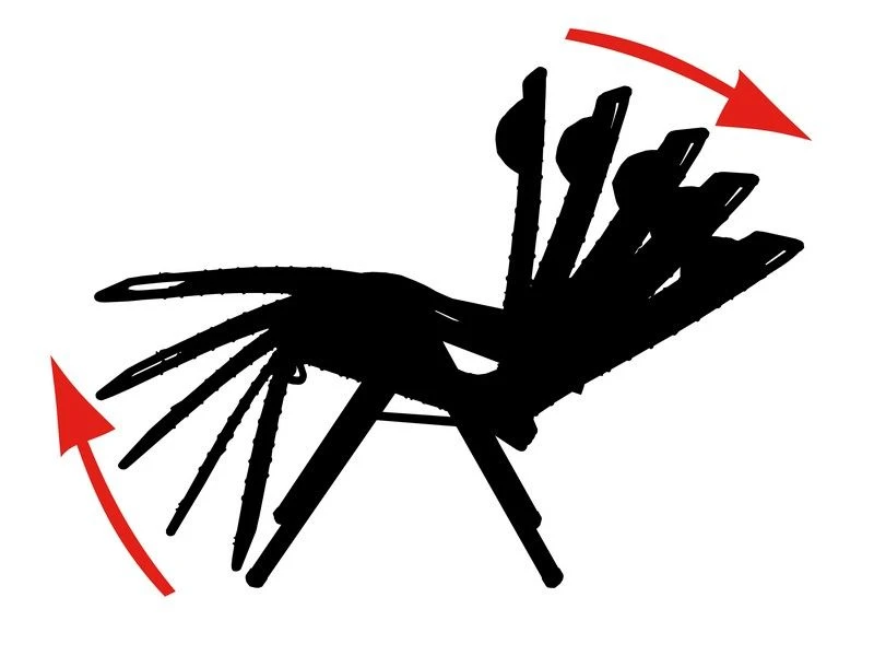 Crespo Kampeer Relax Stoel Al-232 Deluxe Donker Grijs Kleur 40 - Afbeelding 4