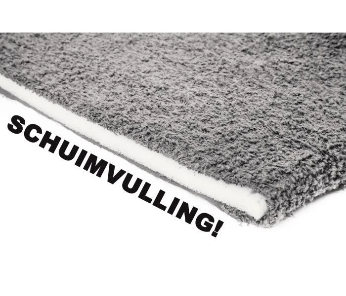 Bo Camp Badstof Stoelhoes Gepolsterd Xl Grijs - Afbeelding 2