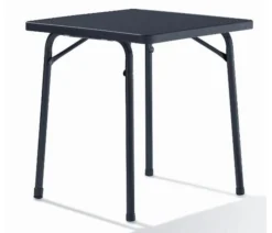 Sieger (camping) Tafel 70 X 70 Cm D.grijs Leisteen Decor.