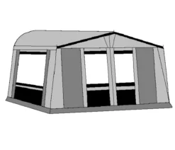 Te Velde Voortent De Vaart Lux 240 Cm Antraciet