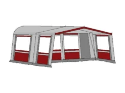 Hele Luifel Voor Voortent Aanritsbaar De Vaart Lux Serie Bordeaux